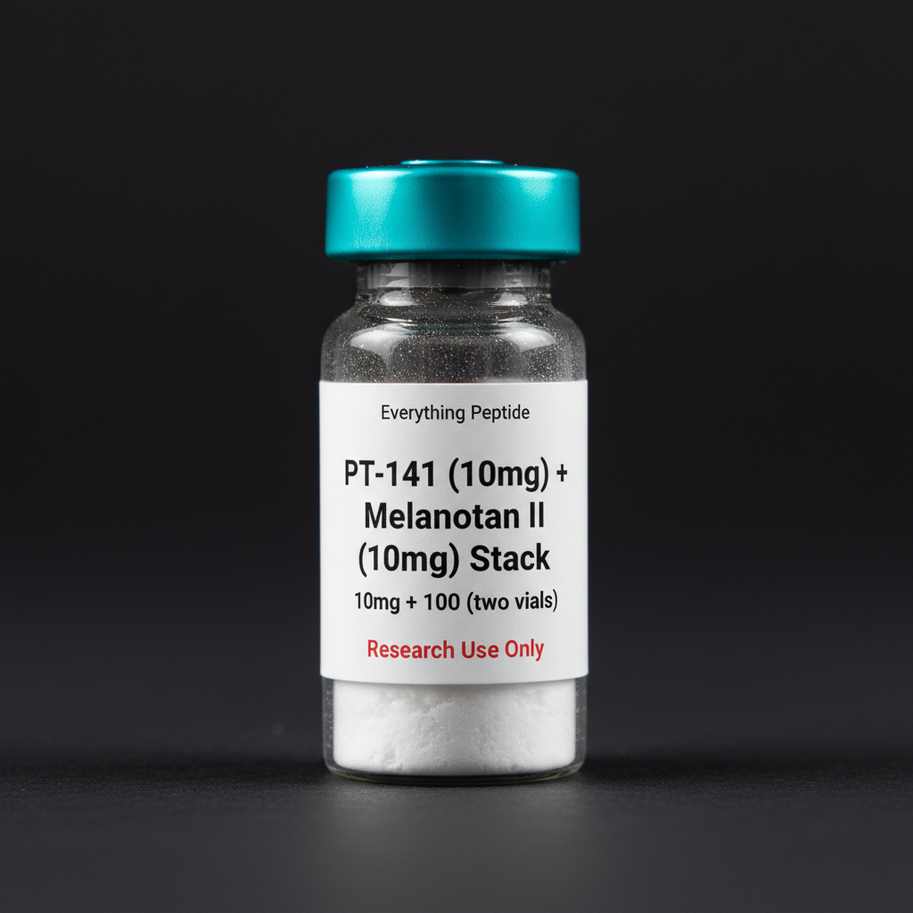 PT-141 (10mg) + Melanotan II (10mg) Stack vial